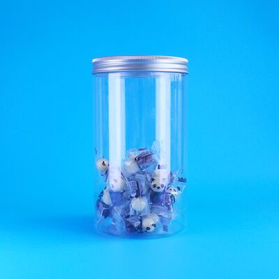 Duidelijke lekvrije Millet Cranberry Koekjes Gepelde Meloenzaad Ronde PET Potten Schroefdoppen