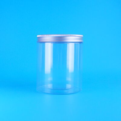 Voedingsmiddelen PET Plastic Ronde pot Verpakking Mosterd Cashew Kind Voedsel Aluminium Deksel