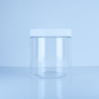 Voedingsmiddelen Grade Transparent Schroef Cap PET Jar Voor Snacks Snoep Crackers Veilig Gunstig