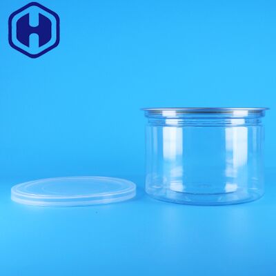 Plastic PET Ronde Gemakkelijk Te Openen Deksel Voor Voedsel Snoep Koekjes Snack Thee Blik Verpakking