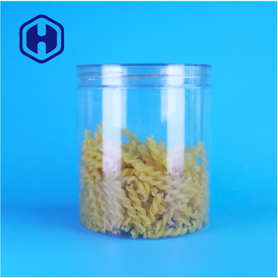 BPA-vrij helder schroeftop pet-custom pot voor droog huisdiervoedsel taart droog fruit voedsel verpakking