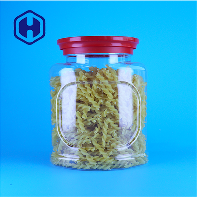 Doorzichtige Plastic Snack Jar Met Schroefdeksel Popcorn Verpakking Voedsel Container OEM fabrikant