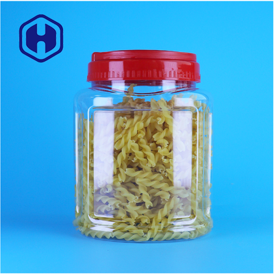 Aangepaste food grade plastic doorzichtige pot gedroogd fruit rozijn mango bessen verpakking met handvat deksel