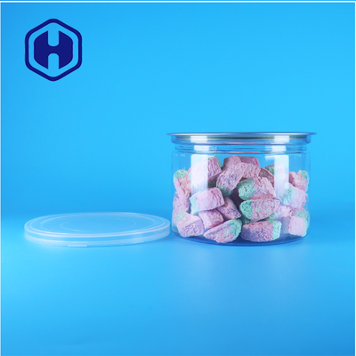 Plastic Transparante PET Ronde Easy Open Deksel Blik Voor Voedsel Snoep Koekjes Snack Thee