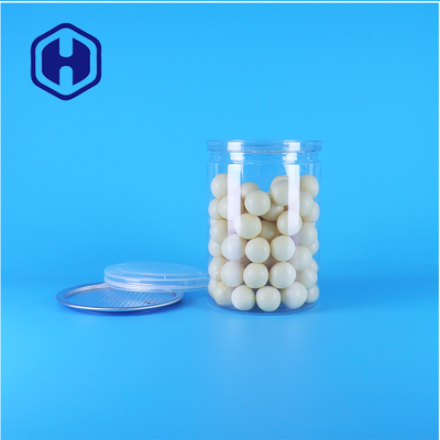 Ronde Transparante PET Plastic Snoep, Snack, Yoghurt, Koekjes Potten PE Deksel Voedselkwaliteit